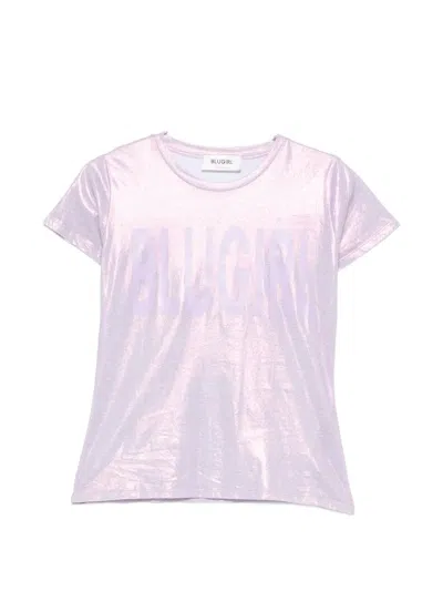Blugirl Logo-print T-shirt In Purple