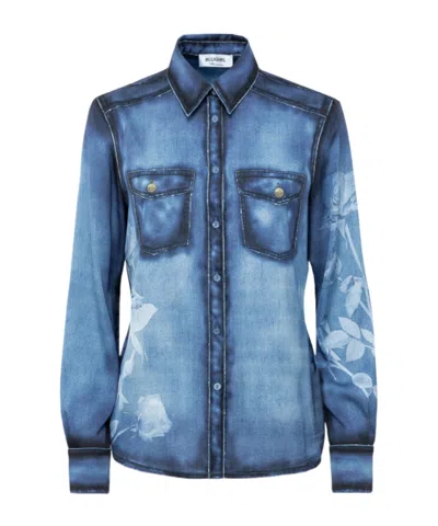 Blugirl Long Sleeve Shirt In Blue