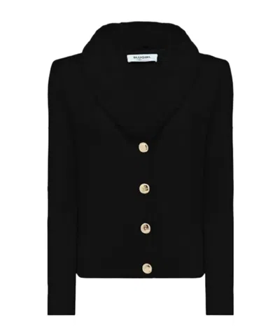 Blugirl Long Sleeve Sweater Jacket In Black