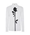 Blugirl Ecs Regular Popeline Embroider Shirt In White