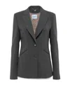 Blugirl Long-sleeved Suit Jacket In Brown
