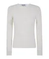 Blugirl Ecs Viscose Round Neck Sweater In White