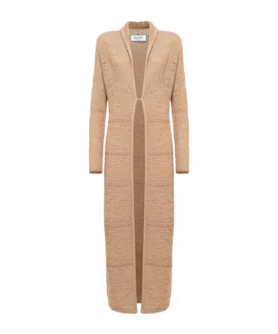 Blugirl Long-sleeved Cardigan In Brown