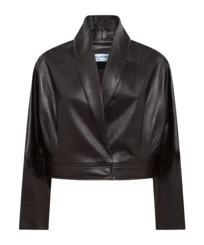 Blugirl Long-sleeved Casual Jacket In Black