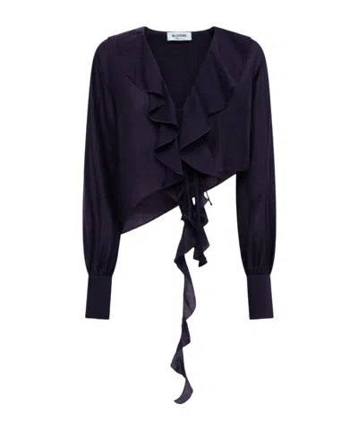 Blugirl Long-sleeved Shirt In Blue