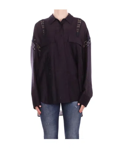 Blugirl Long-sleeved Shirt In Purple