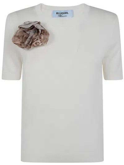 Blugirl Lyocell Knitwear In White