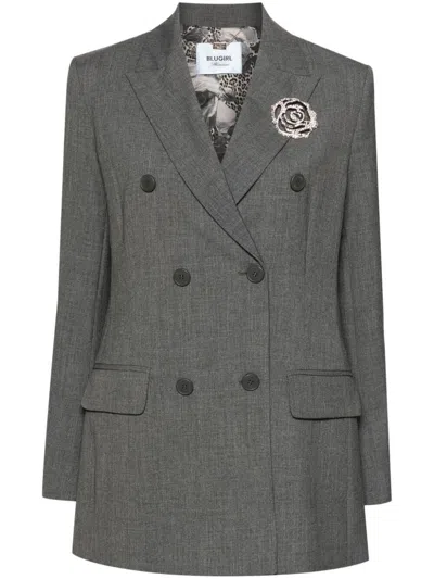 Blugirl Melange Over Jacket In Grey