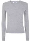 Blugirl Mix Cashmere Braids Sweater In Multi