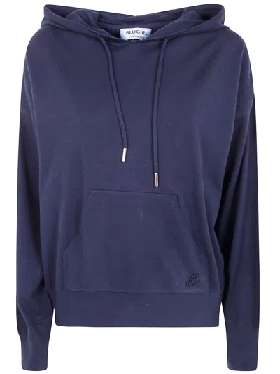 BLUGIRL BLUGIRL MIX VISCOSE KNIT SWEATSHIRT