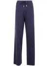 Blugirl Mix Viscose Long Knit Trousers In Blue