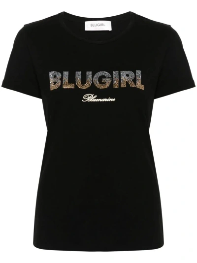 Blugirl `moda` T-shirt In Black  