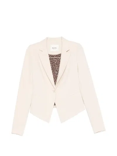 Blugirl Notched Blazer In Gold
