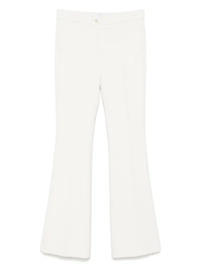 Blugirl Off White Crepe Trousers