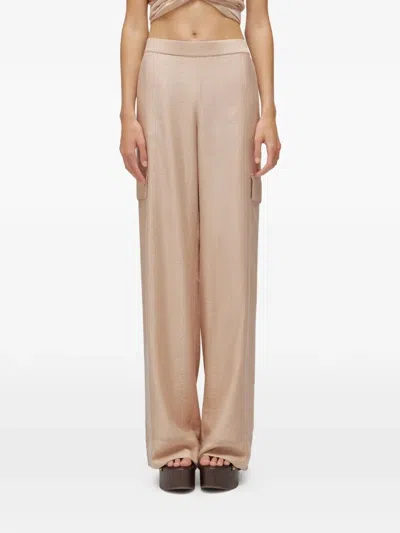 Blugirl Pantaloni Gamba Dritta "ra6061t486a 61212 Sand" In Brown