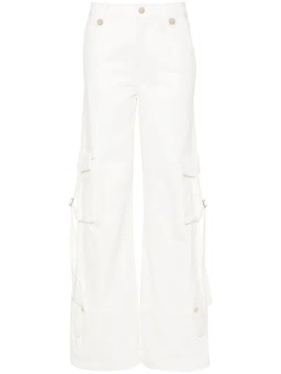 Blugirl Mid-rise Straight-leg Trousers In Beige