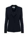Blugirl Peak-lapel Single-breasted Blazer In Black