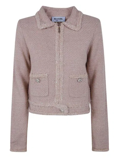 BLUGIRL Pink tweed cardigan BLUGIRL