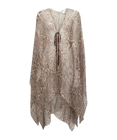 Blugirl Pleated Top In Brown