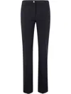 Blugirl High-waist Flared Plain Trousers In Black