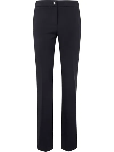 BLUGIRL PRESSED-CREASE TROUSERS