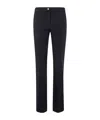 Blugirl High-waist Flared Plain Trousers In Black