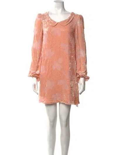Pre-owned Blugirl Printed Mini Dress In Pink