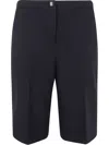 Blugirl Light Crepe Bermuda Short In Black  