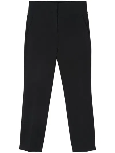 Blugirl Regular Crepe Stretch Trousers In Black