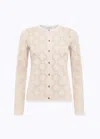 Blugirl Diamond-knit Cardigan In Neutral