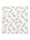 Blugirl Rose-print Square Scarf In White