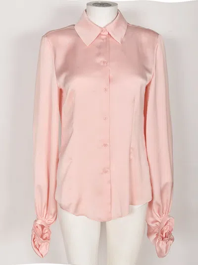 Blugirl Ruffled Cuff Shirt In Peach