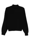 Blugirl Rollkragenpullover Mit Zopfmuster In Black