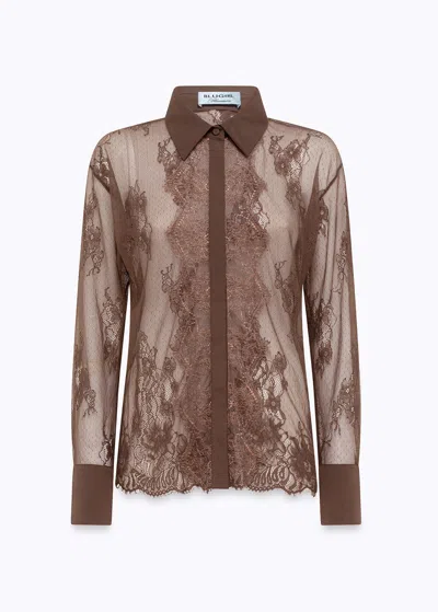 Blugirl Shirt Shirt Ra6155-j3901 In Fondente (90913)