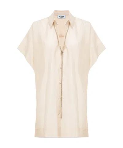 Blugirl Short-sleeved Shirt In White