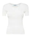 Blugirl Short-sleeved Sweater In White