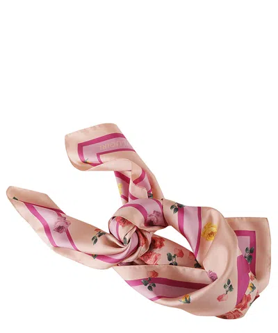 Blugirl Floral Print Foulard In Pink