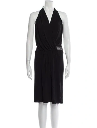 Pre-owned Blugirl Silk Knee-length Dress In Blue