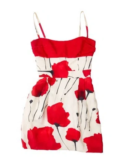 Pre-owned Blugirl Silk Mini Dress In Orange