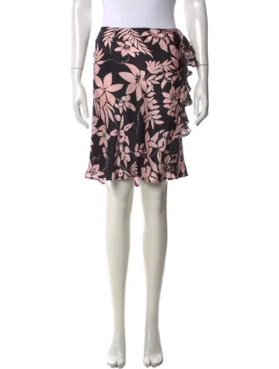 Pre-owned Blugirl Silk Mini Skirt In Multicolor