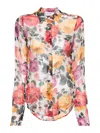 BLUGIRL SILK SHIRT WITH FLORAL PRINT