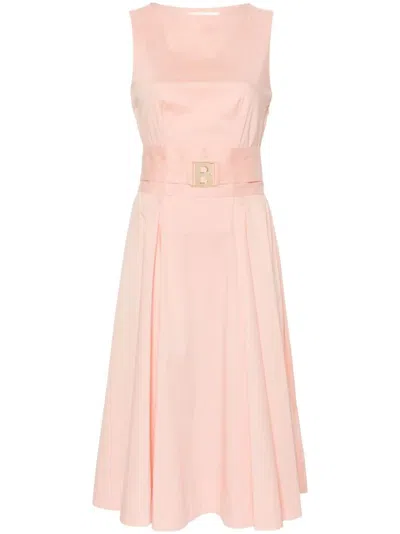 Blugirl Sleeveless Midi Dress In Pink