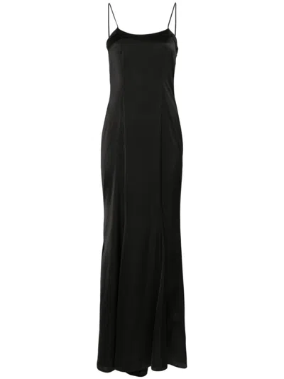 Blugirl Sleeveless Thin Strap Long Dress In Black