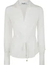Blugirl Popeline Stretch Voile Slim Shirt In White
