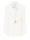 Blugirl Tailored White Blazer With Belted Waist