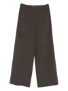Blugirl Tailored Wide-leg Cropped Pants In Black