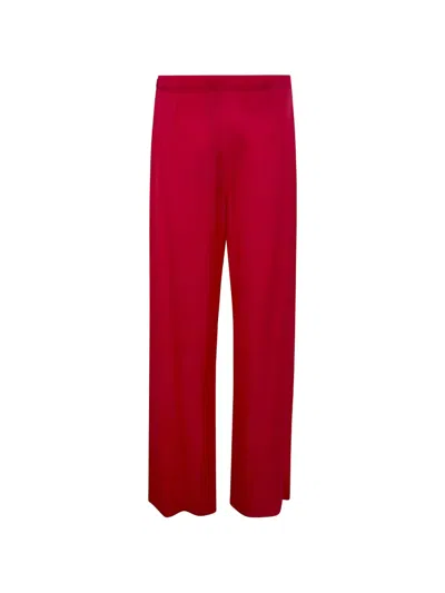 Blugirl Talcum Powder Trousers In Red
