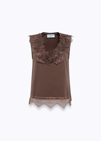 Blugirl T-shirts Ra6152-j5003 In Bianco Ottico (11111)