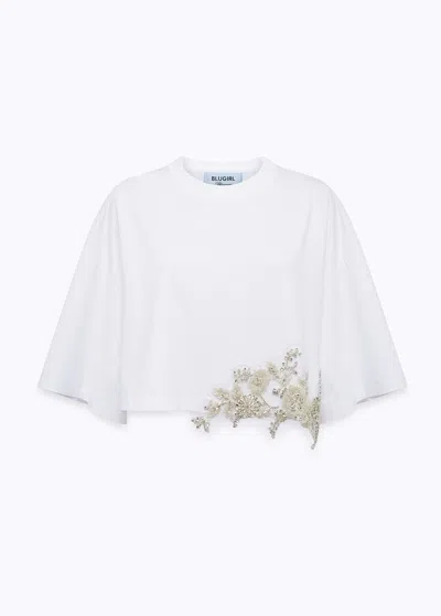 Blugirl T-shirts Ra6153-js003 In White (10601)