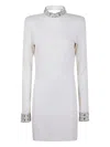 Blugirl "twig" Jersey Jewel Dress In White